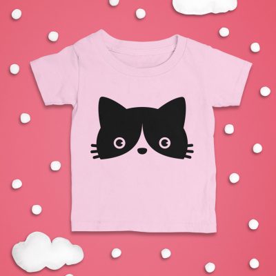 Minimalistic Cat T-shirt for Toddlers