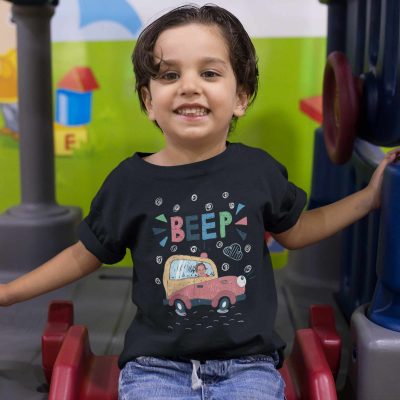 Personalized Car Beep T-shirt for Toddlers