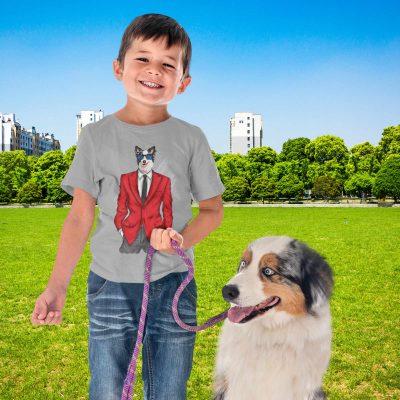 Personalized Your Dog In A Suit T - Shirt